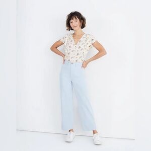 Madewell Light Blue Wide Leg Jeans